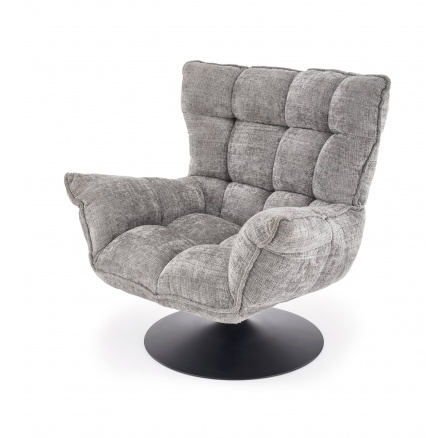 Forgó és hintaszék HAGEN, Szürke/Fekete