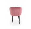 Étkezőszék K386, rózsaszín bársony