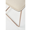 K390 étkezőszék, Krém/Tmaványszürke/Rózsaarany