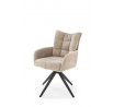 Forgó étkezőszék K540, Bézs/Fekete
