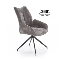 Forgó étkezőszék K553, Szürke/Fekete