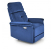 SEMIR dönthető fotel USB-vel, Sötétkék