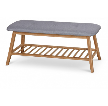 Cipőtartó ST15, bambusz/szürke