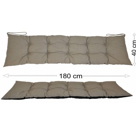 Podsedák 180x40 tmavě béžový melír