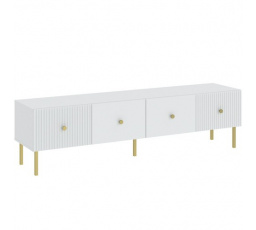 VIENA RTV 1800 2D TV-állvány, Fehér/Arany