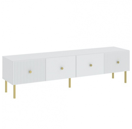 VIENA RTV 1800 2D TV-állvány, Fehér/Arany