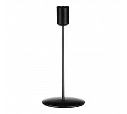 Fém gyertyatartó - kúpos gyertyához, magasság 18 cm, fekete