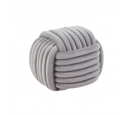 Szürke bársony puff P5-FXJG