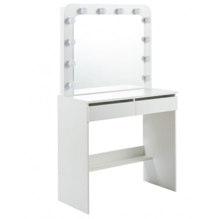 HOLLYWOOD JG fehér fésülködőasztal