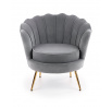 AMORINITO fotel, szürke/arany