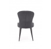 Étkezőszék K366, szürke bársony