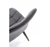 Étkezőszék K580, Szürke Bársony/Fekete