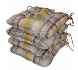 Sedák UNI motiv UNIKO žlutá kostka - set 4 kusy