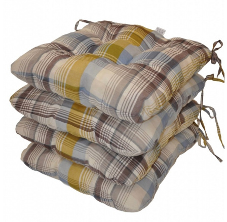 Sedák UNI motiv UNIKO žlutá kostka - set 4 kusy