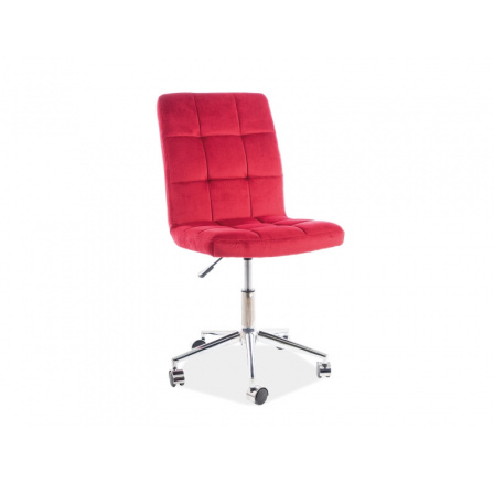 FOTEL OBROTOWY Q-020 VELVET BORDO BLUVEL59 FOTEL OBROTOWY Q-020 VELVET BORDO BLUVEL59