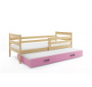 ERYK PODWÓJNE RAMA SOSNA SZUFLADA RÓŻOWY 80 X 190 KPL