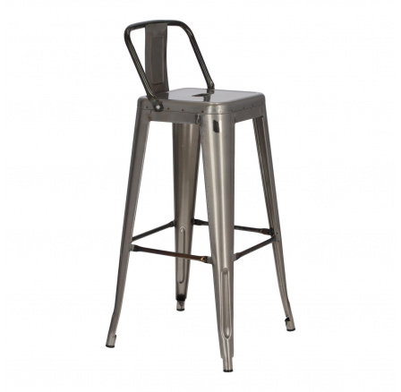 Hoker Paris Back Short 75 cm fém inspirált. Tolix