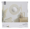 Macrame tükör 55 cm bézs