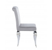 Velvet/szürke króm szék K8-FX