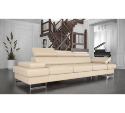 SOFA GALAXY III 300 CM SKÓRA NATURALNA - Skóra kremowa