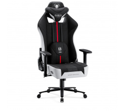 Textil játékszék Player 2.0 King Size, fekete-fehér