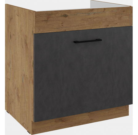 Dolní skřínka VEGAS - 80 ZL 1S BB, Dub Lancelot / Matera