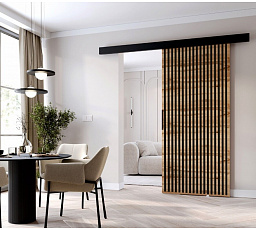 Posuvné dveře STANDART MIX L80, Wotan/Černá