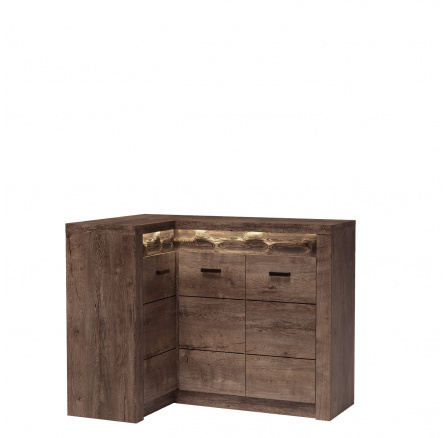 INDIANAPOLIS I15 komód Sötét kőris Fordított