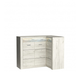 INDIANAPOLIS I15 Komód Kraft Fehér