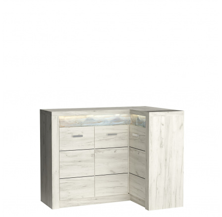 INDIANAPOLIS I15 Komód Kraft Fehér