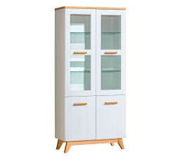 SVEN SV3 vitrin, Andersen fenyő/Nash tölgy