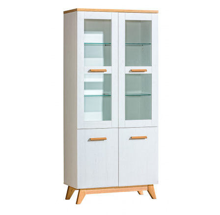 SVEN SV3 vitrin, Andersen fenyő/Nash tölgy