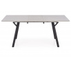 Étkezőasztal BALROG 2, világosszürke/fekete