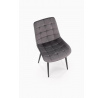 Étkezőszék K580, Szürke Bársony/Fekete