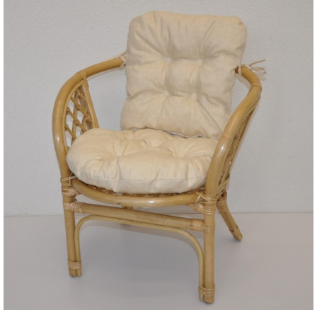 Ratanové křesílko dětské Bahama polstr béžový melír