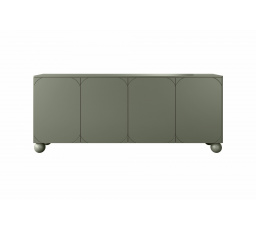 Komoda czterodrzwiowa z czterema ukrytymi szufladami Sonatia II 200 cm - oliwka