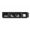 VESPER RTV 187 3D - czarny mdf / czarny mdf / złote uchwyty / cokół
