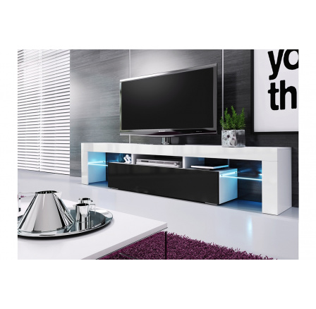 Komoda RTV Vera 190 cm - Černý lesk Komoda RTV Vera 190 cm - Černý lesk