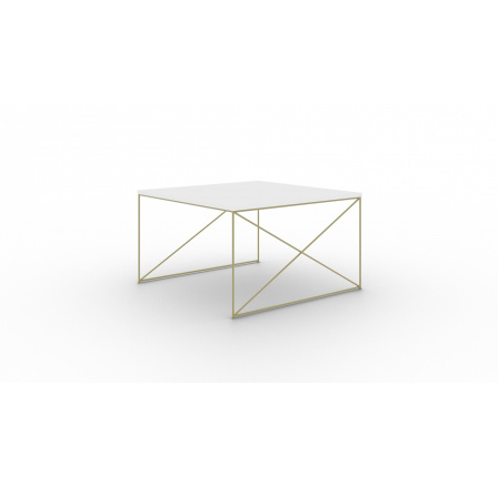 Nelia dohányzóasztal Arany+Fehér Fényes