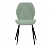 Jídelní židle, zelená, látka, CT-285 GRN2