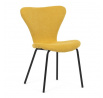 Jídelní židle, žlutá, látka, CT-S8010 YEL2