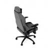 Herní křeslo, houpací mechanismus, šedá látka, KA-F12 GREY2