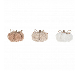 Textil tök - átmérő 7,5 cm, csomag ára (6 db) 3 szín keverékében