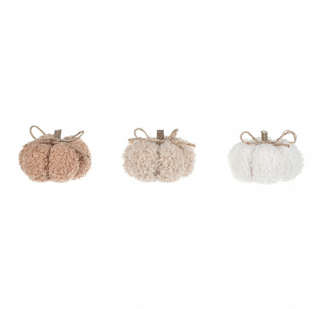 Textil tök - átmérő 7,5 cm, csomag ára (6 db) 3 szín keverékében