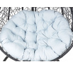 Függő kerti székek - fekete szürke ülés - 1+1 készlet F-03