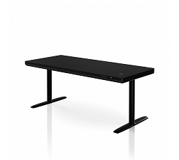 Elektromos magasságállítású sit-stand íróasztal fiókkal és Qi vezeték nélküli töltővel, fekete, 1600 mm: ELLIS