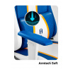 Játék szék One 2.0 King Size, Aqua Blue kék-fehér