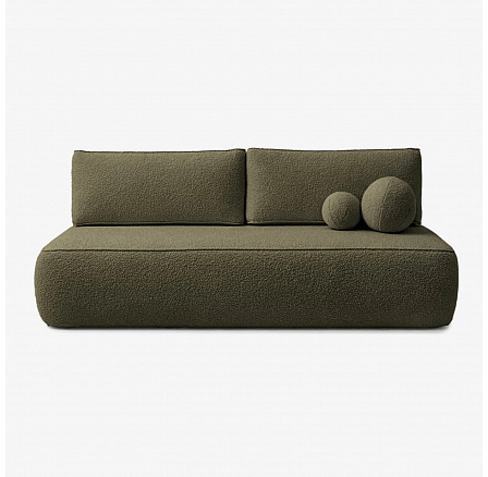 Sofa Rozkładana ARVETO Oliwkowa Boucle Sofa Rozkładana ARVETO Oliwkowa Boucle
