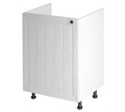 PROWANSJA D60Z alsó konyhaszekrény - Bal, Fehér/Andersen fenyő