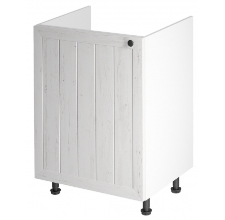 PROWANSJA D60Z alsó konyhaszekrény - Bal, Fehér/Andersen fenyő